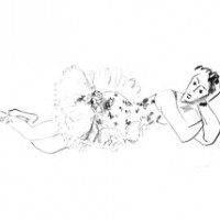 HENRI MATISSE,
Danseuse (Dix Danseuses), 1926,
lithograph,
24 x 32 inches,
edition of 130