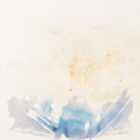 Current, 2004,
water media and smoke on rag,
paper, under shaved beeswax,
mounted on primed panels,
33 x 33 inches