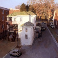 Virginia Avenue, 2008,
oil on board,
24 x 26 1/2 inches