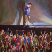 A Brilliance Best Identified in the Dark, 2008 (detail),
acrylic on canvas,
18 x 24 inches