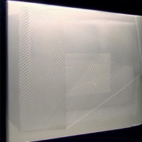 James Busby, Two Hundred Forty Eight, 2009,
Gesso and Spray Paint on Linen,
12 x 15 inches