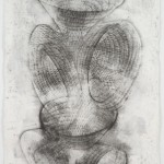 Stephen Talasnik,  Anatomical Series:Savant’s Tower, 2007,  Graphite on paper,  40 x 26 inches,  (c) Stephen Talasnik, Courtesy Marlborough Gallery, New York