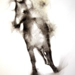 Rob Tarbell,  Rob Roy: Cornering 3, 2009,  Smoke on paper,  30 x 22 inches