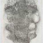 Stephen Talasnik, Anatomical Series: Design for a Collapsible City, 2008, Graphite on paper, 40 x 26 inches, (c) Stephen Talasnik, Courtesy Marlborough Gallery, New York