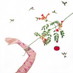 Susan Jamison,  Grab Me, Prick Me, 2006,  Egg tempera on panel,  36 x 36 inches