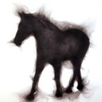 Rob Tarbell,  Rob Roy: Walking 5, 2009,  Smoke on paper,  30 x 22 inches