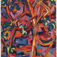 Richard Carlyon, Tree, 1952,
Oil on canvas,
36 x 30 inches