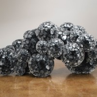 Tara Donovan, Untitled, 2009,
Mylar and hot glue,
17 x 36 x 19 inches,
Photo by G.R. Christmas, Courtesy The Pace Gallery