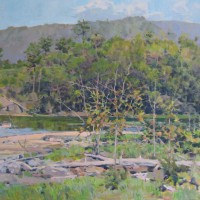 Crozier. View along a River. 2010. 30 x 36 inches