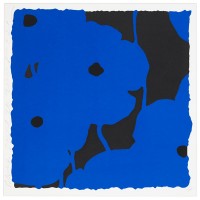 Donald Sultan, Blues, Sept 20, 2008, silkscreen print with flocking, 24 x 24 inches, Ed. 75 Donald Sultan, Blues, Sept 20, 2008, silkscreen print with flocking, 24 x 24 inches, Ed. 75