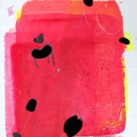 Janet DeCover, Arp 299, 2011, Monotype, 20 x 27inches