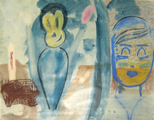 Untitled, 1982,  pastel on paper,  19 ½ x 25 ½ inches