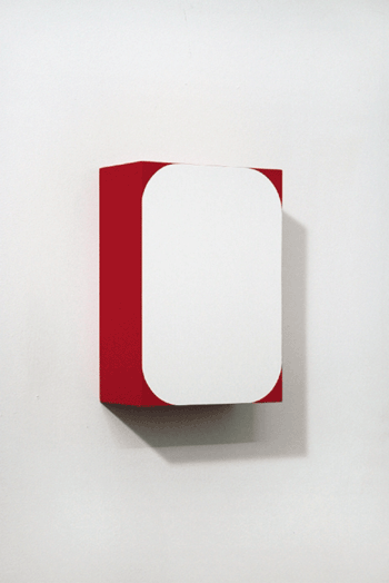 Elegant Trogon, 2007,  flashe on birch plywood,  11 3/8 x 8 x 4 inches