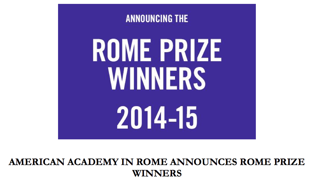 VCU’s own, Corin Hewitt is Awarded The Rome Prize, 2014