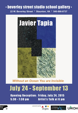 Javier Tapia “Without an Ocean You are Invisible” at Beverley Street Studio School