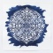 Hillary Fayle, "Arboreal Blueprint for Autumn," 2021, Cyanotype, 27 x 27 inches
