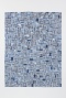 The Background, 2017, collage cyanotype, 50 x 38 inches